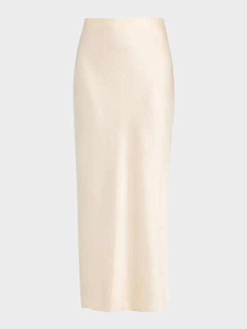Vince Satin Bias Skirt
