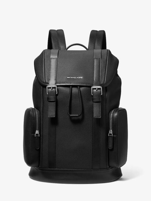 MICHAEL KORS Hudson Pebbled Leather Backpack