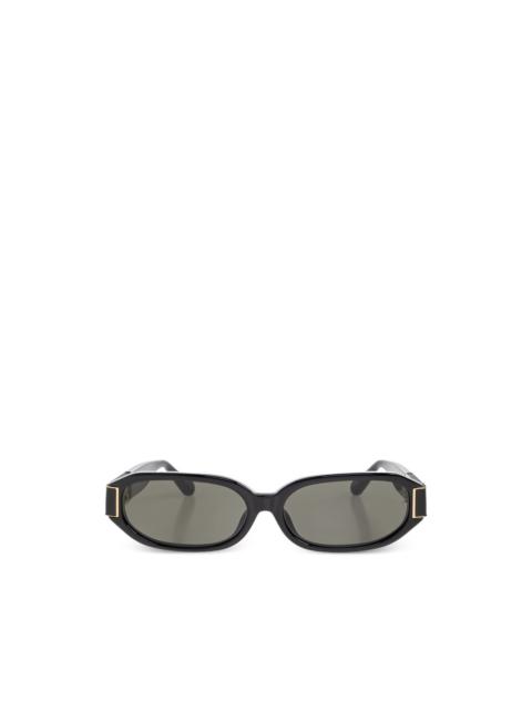 LINDA FARROW oval-frame sunglasses