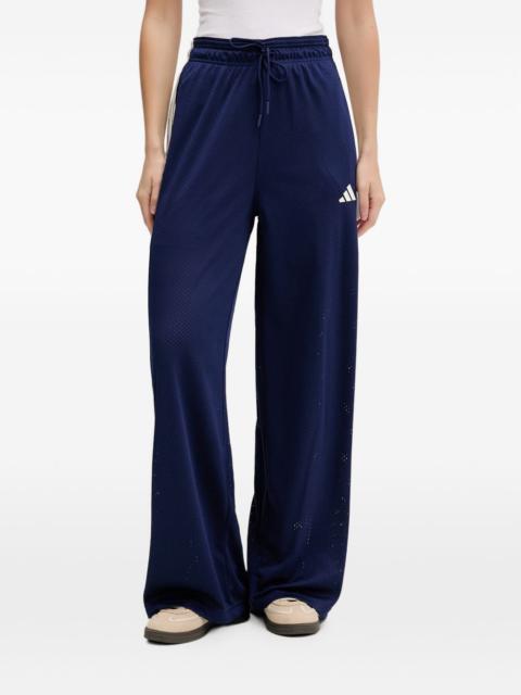 adidas mesh side-stripe track pants