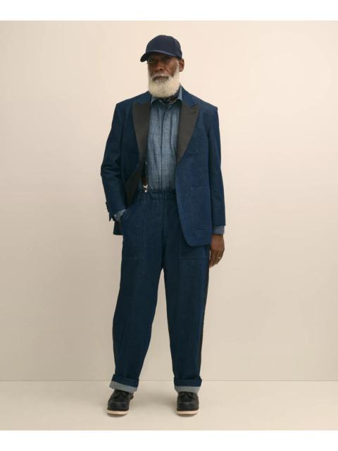 Brooks Brothers Brooks Brothers X Engineered Garments Cotton Denim Oversized Dinner Jacket