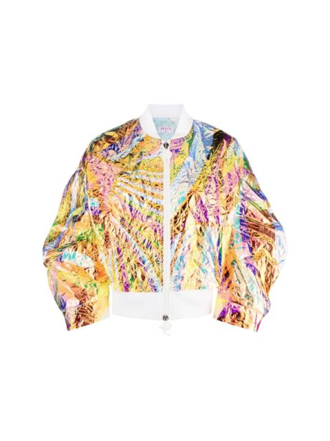 PUCCI Iride-print iridescent bomber jacket