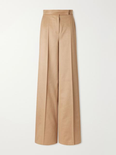 Max Mara Camel wool wide-leg pants Camel