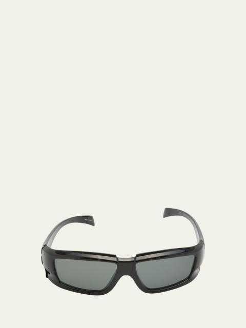 Rick Owens Men's Rick Wrap-Around Sunglasses