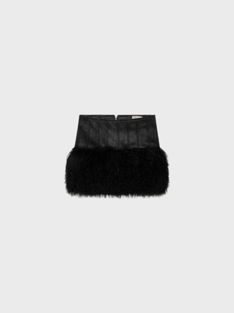 SHEARLING SKIRT