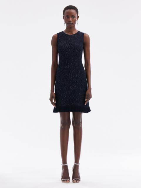 Oscar de la Renta SEQUIN TWEED DRESS