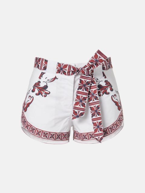BANANHOT Lavanda printed cotton shorts