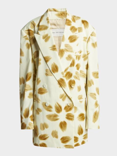 Dries Van Noten Blessy Oversized Double-Breasted Jacket