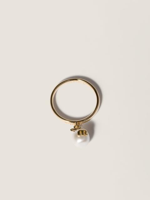 Miu Miu Metal ring with pendant