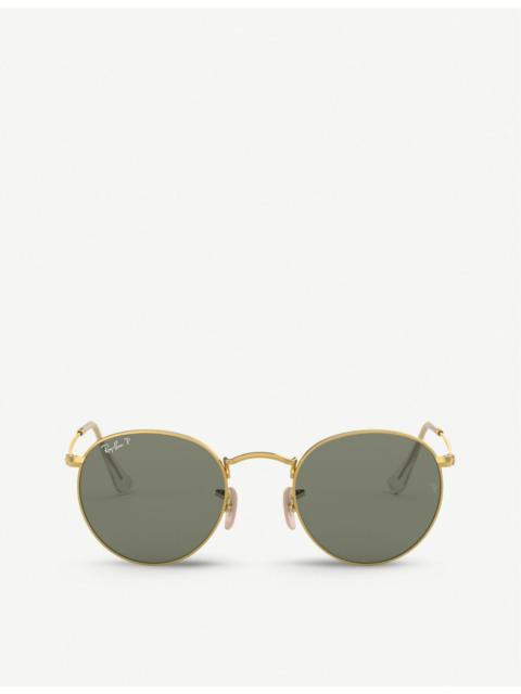 Ray-Ban RB3447 metal crystal round-frame sunglasses