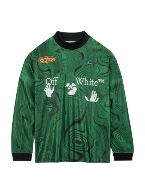 Nike Nike x Off-White All Over Print Jersey Asia Sizing 'Kelly Green' FQ0998-389