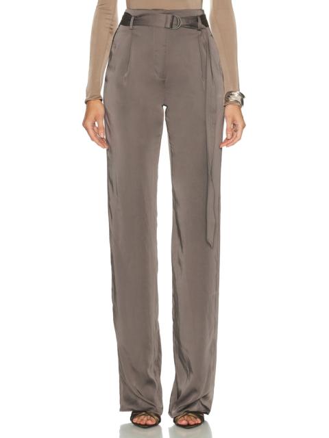 LAPOINTE Lightweight Satin Belted Pant