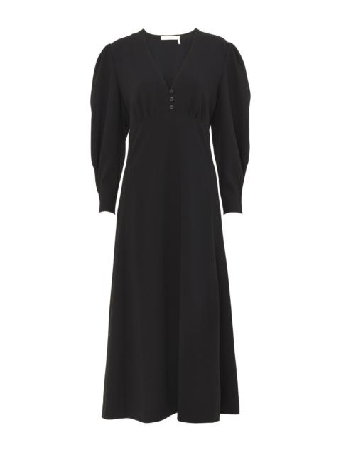 See by Chloé BUTTON-DOWN MIDI DRESS