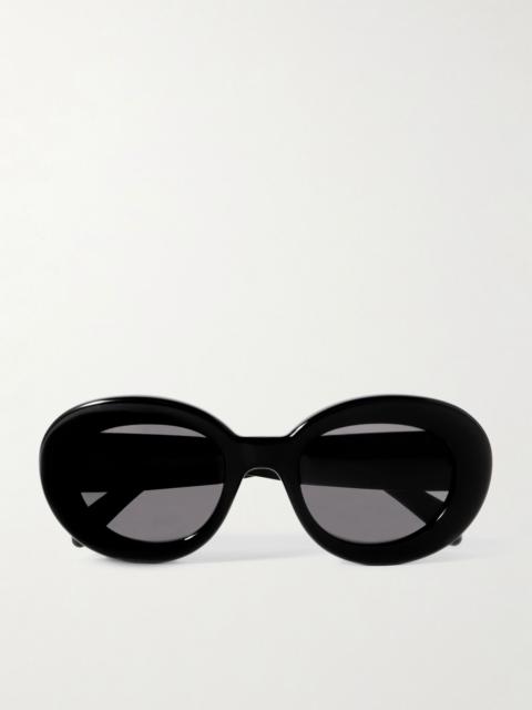 CELINE Oval-Frame Acetate Sunglasses Black