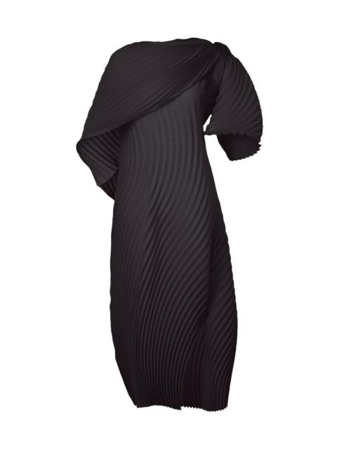 ISSEY MIYAKE WRAPPED PLEATS DRESS