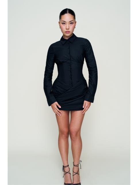 GUIZIO MYNETTE CORSET SHIRT DRESS