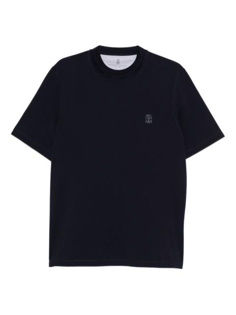 logo-detail crew-neck T-shirt