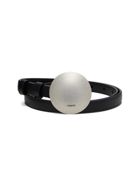 COPERNI Black Gong Lizard Belt