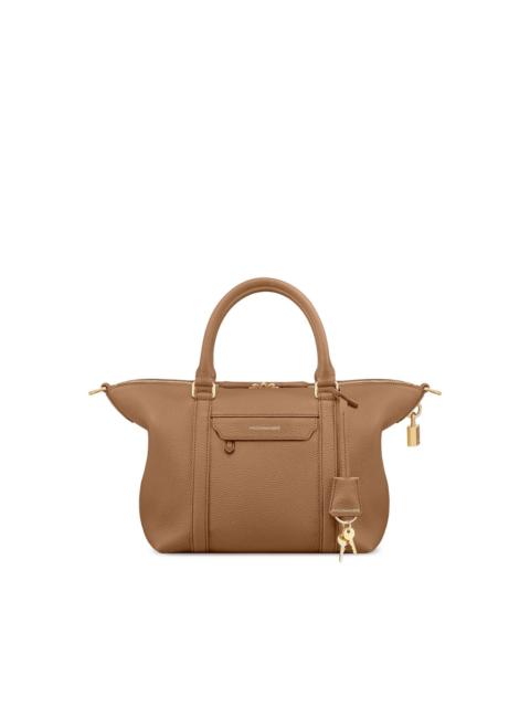 MAISON de SABRÉ Weekender full-grain lock leather tote bag