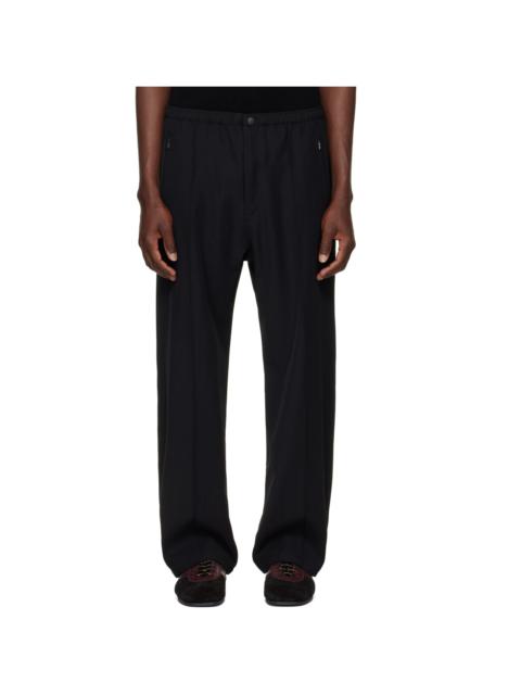 NEEDLES Black Cavalry Twill Warm Up Trousers