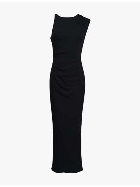 House of CB Keoni Draped Crepe Maxi Dress