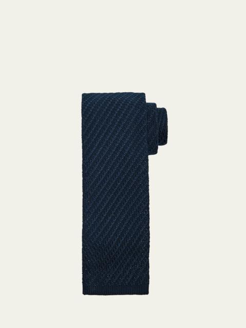 Brioni Men's Tricot Silk Knit Tie