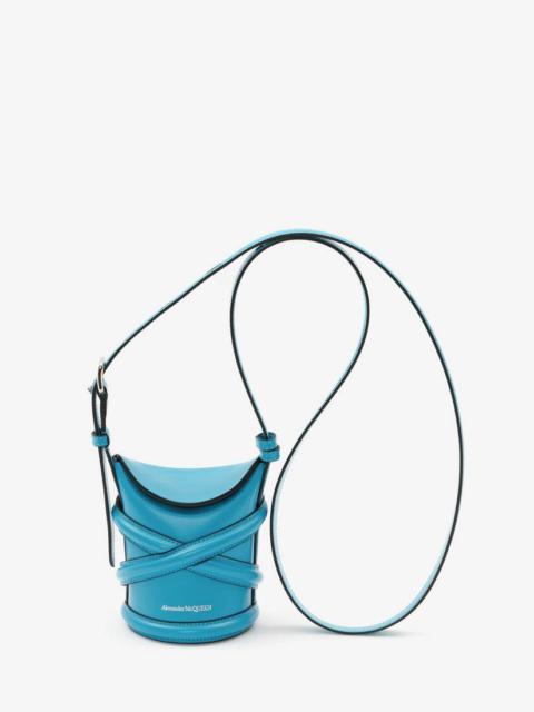 Alexander McQueen The Curve Mini in Cerulean