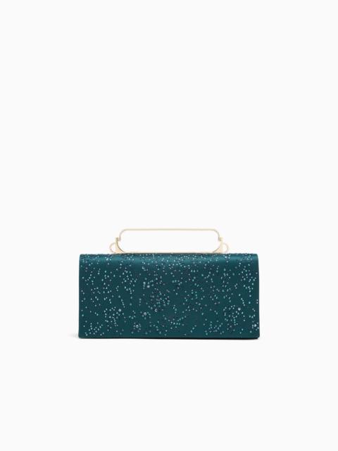 GIORGIO ARMANI SATIN AND RHINESTONE CLUTCH BAG