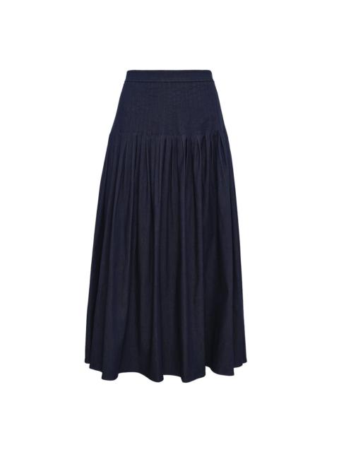 CAROLINA HERRERA Pleated Midi Skirt