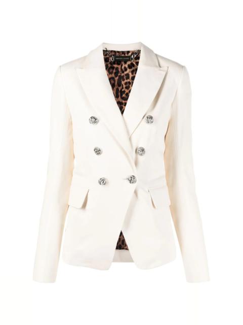 PHILIPP PLEIN double-breasted leather blazer