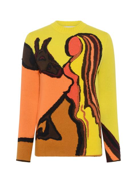 GABRIELA HEARST Daneth Knit Sweater in Earth Multi Cashmere