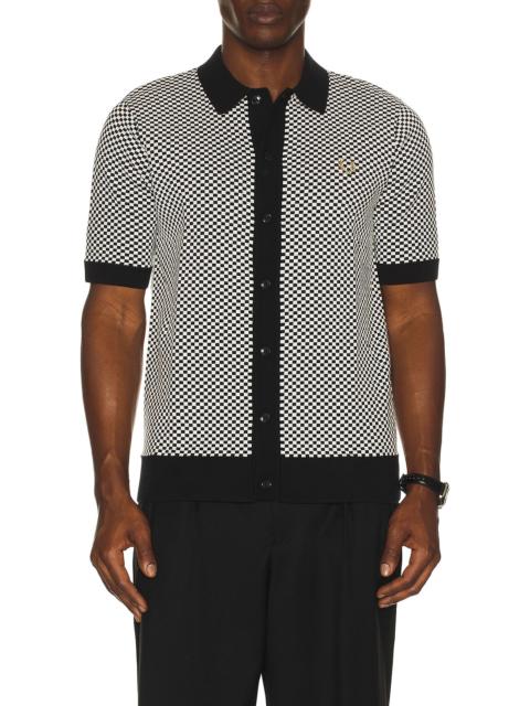 Fred Perry Chequrboard Button Thru Shirt