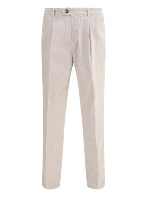 Brunello Cucinelli pleated corduroy trousers