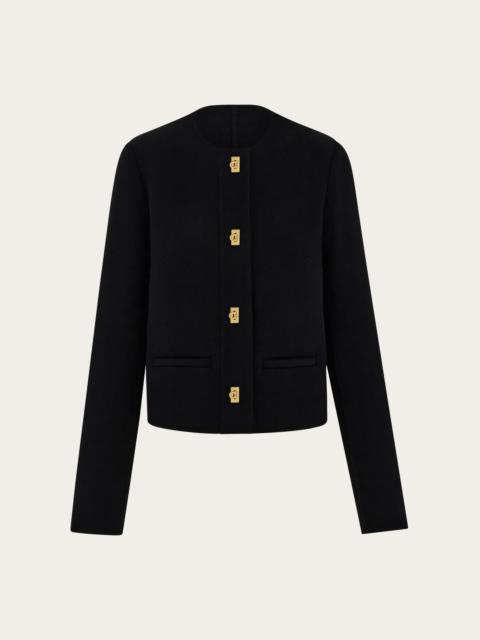 FERRAGAMO Wool and cashmere Gancini jacket