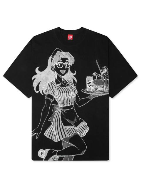 ICECREAM ORDER UP S/S KNIT TEE - BLACK
