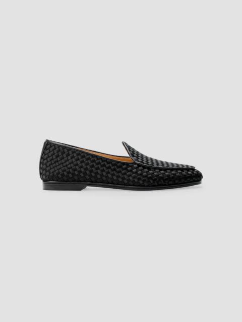 NAGHEDI Women's Lucca Satin Loafers - Onyx