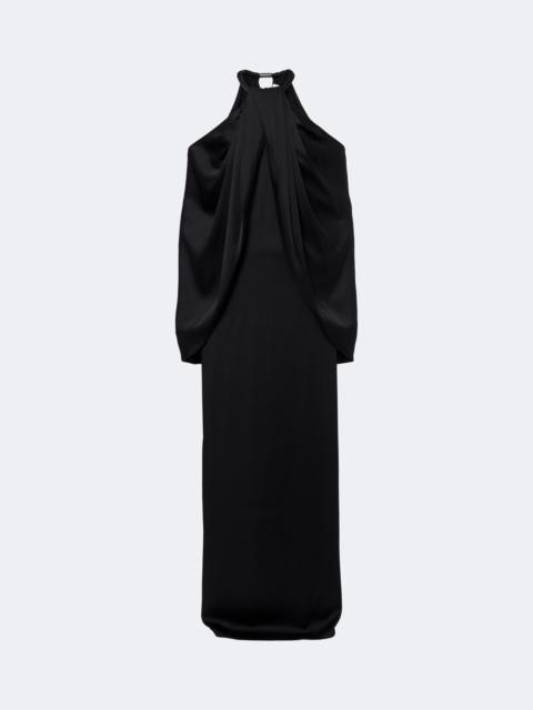 Stella McCartney Caped satin halterneck gown