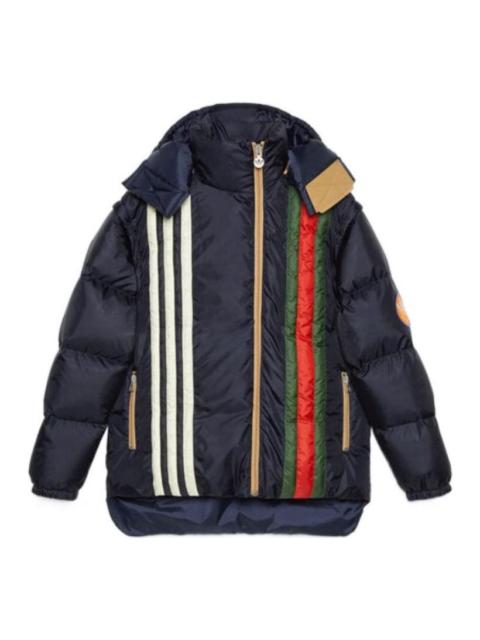 GUCCI Gucci x adidas Padded Down Hooded Jacket With Detachable Sleeves 'Black' 713712-ZALUJ-4210