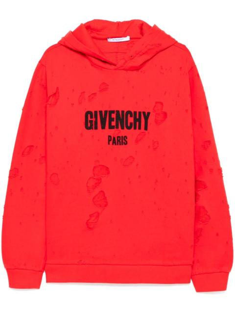 Givenchy distressed-effect hoodie