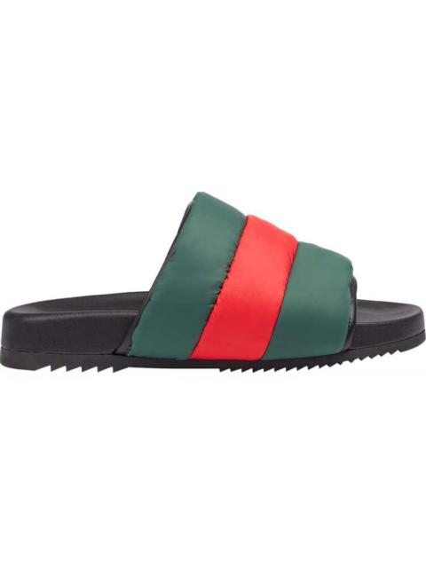 GUCCI Men's padded Web slide sandal
