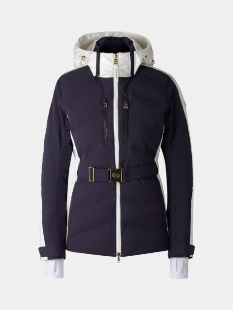 BOGNER Kira quilted jacket in Navy blue/white