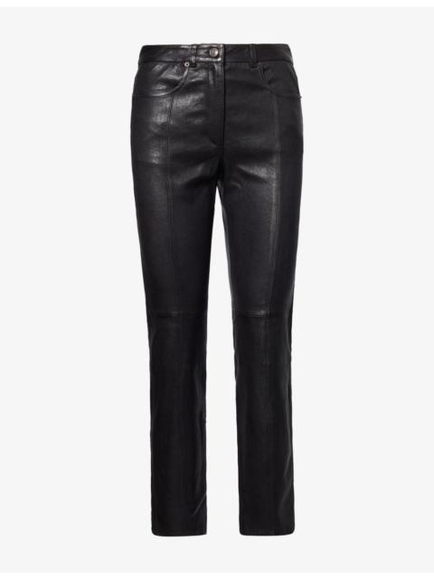 ME+EM Skinny Boot Leather Trousers