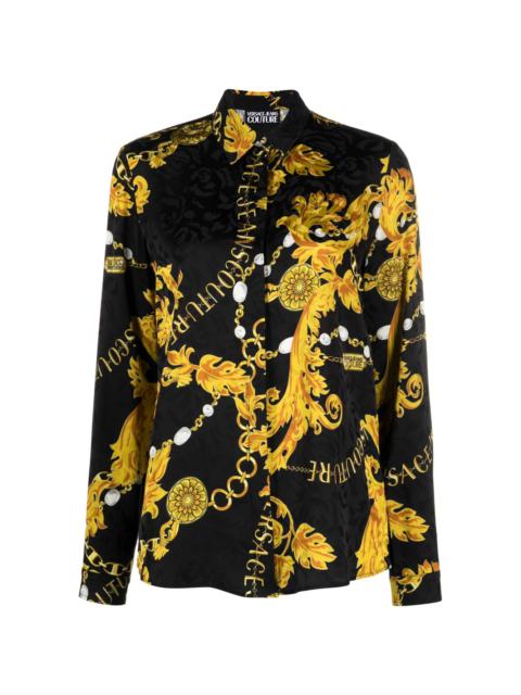 VERSACE JEANS COUTURE Logo Couture print blouse