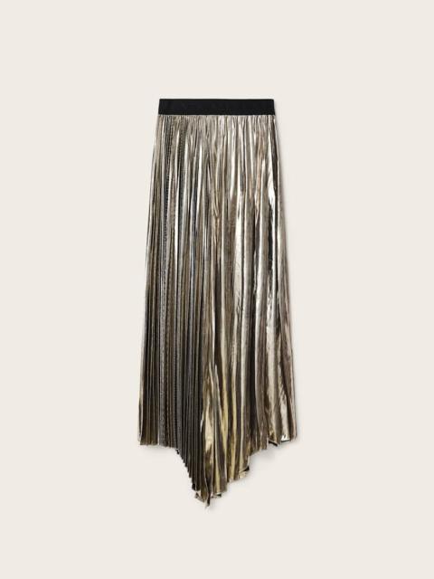 ALLSAINTS JAX PLEATED MIDI SKIRT