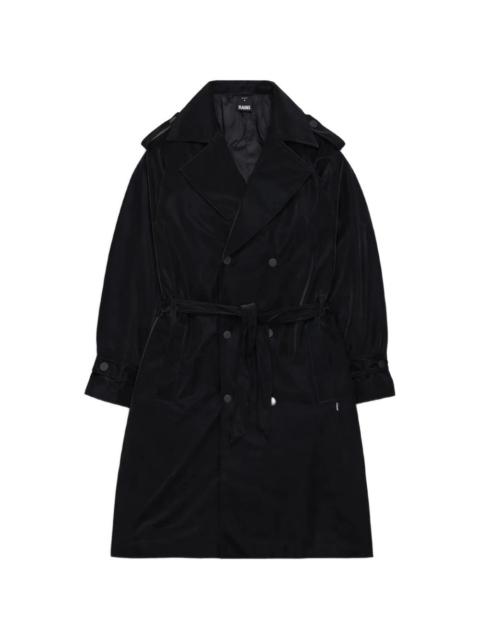 RAINS belted double-breasted trench coat