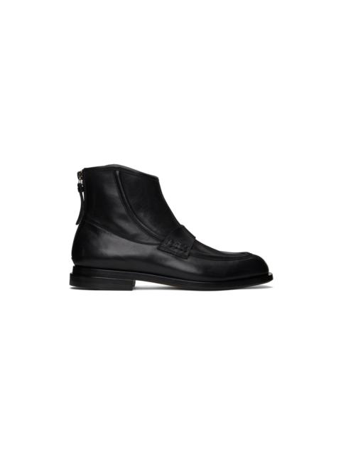 TAAKK SSENSE Exclusive Black Carnaby Morgan Zip-Up Boots
