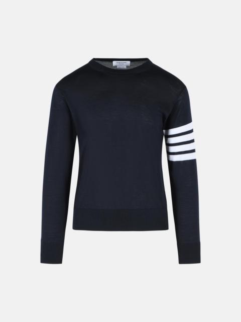 Thom Browne 'CLASSIC 4 BAR' SWEATER IN NAVY MERINO WOOL