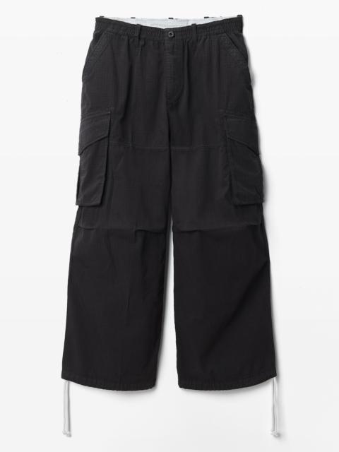 Alexander Wang Elastic Mid-Rise Cargo Pant