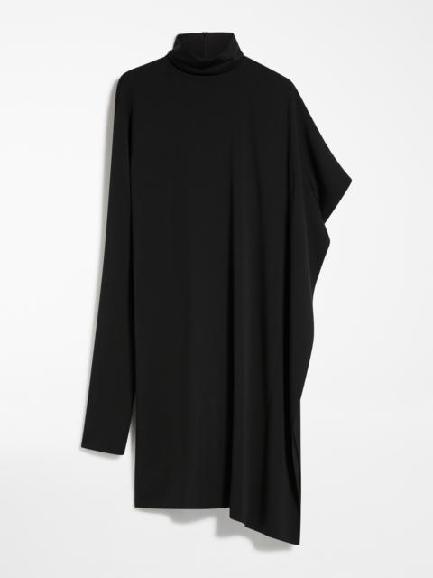 CIRCOLO Asymmetrical stretch georgette dress