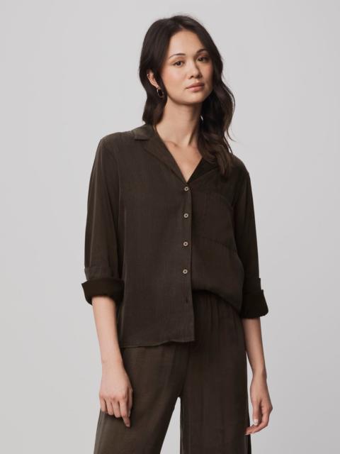 Splendid Serena Satin Button Down